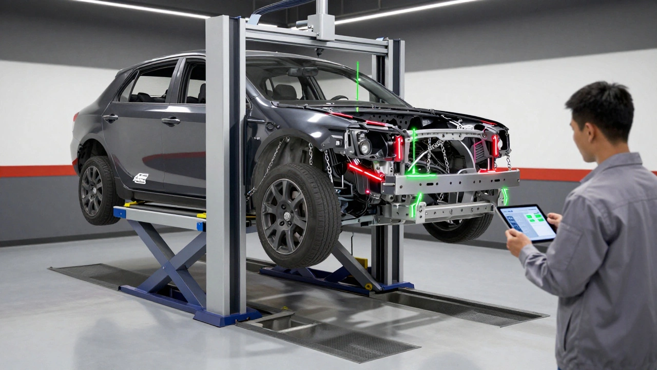Car Frame Straightening: How to Measure and Correct Structural Damage Accurately