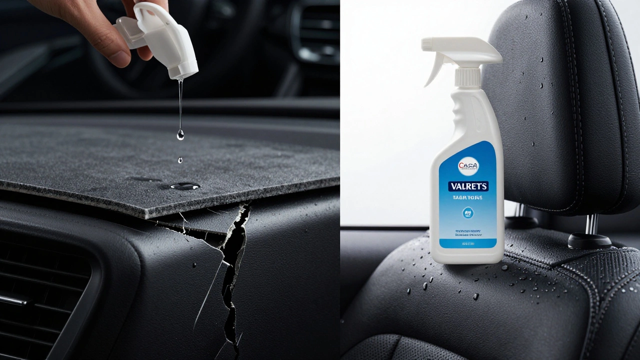 Comparison of damaged foam vs protected headliner