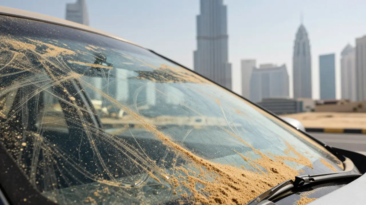 Windshield Washer Fluid Guide for Dubai: Sand & Heat